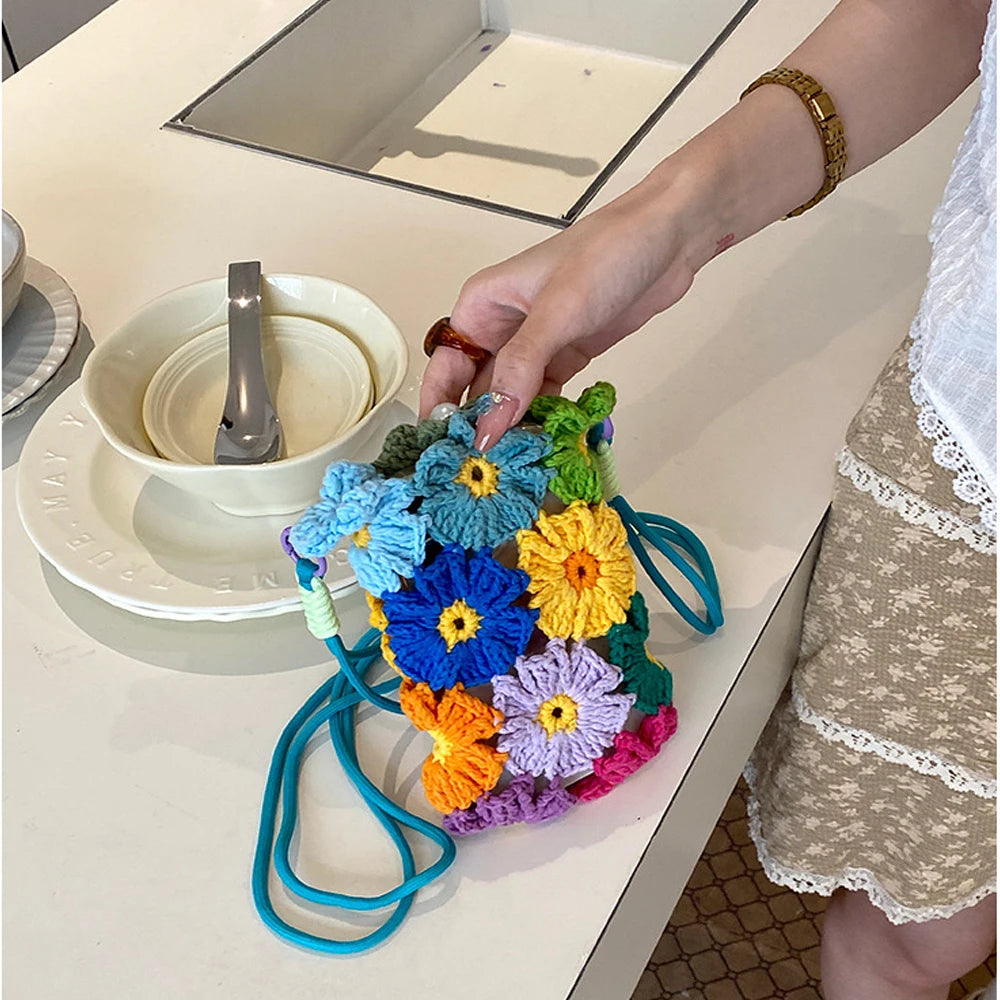 Handmade Crochet Flower Purse