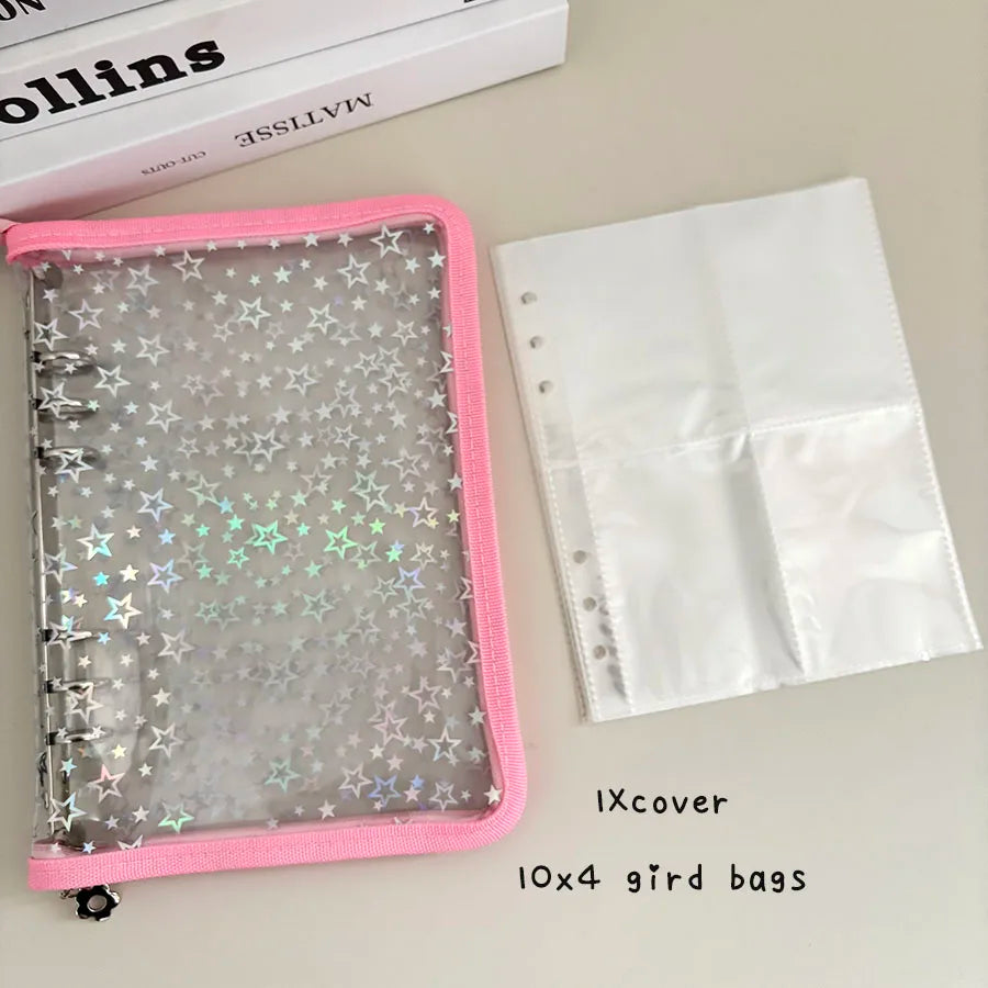 A5 Iridescent Star Ring Binder