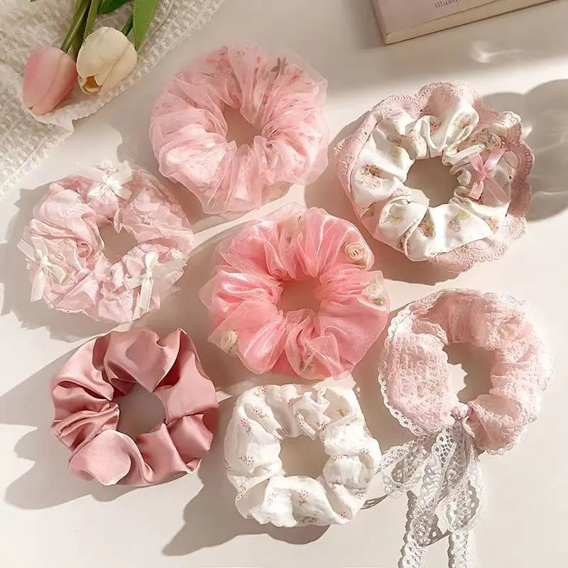Cottagecore Romance Scrunchie Set (Set of 7 Scrunchies)