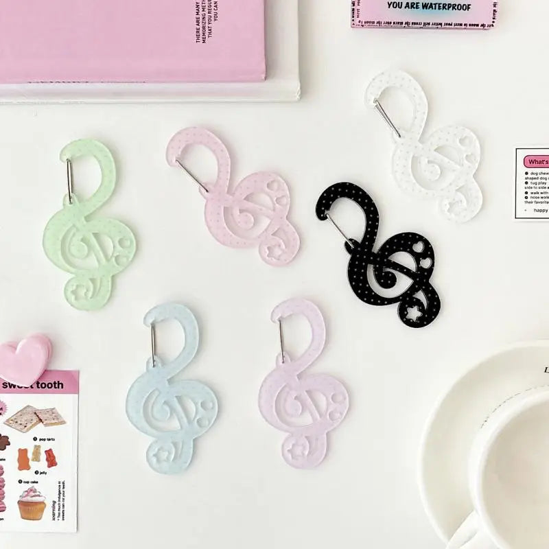 Polka Dot Musical Note Clip
