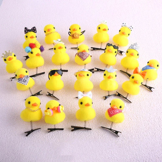 Rubber Ducky Mini Hairclip Set - Ice Cream Cake