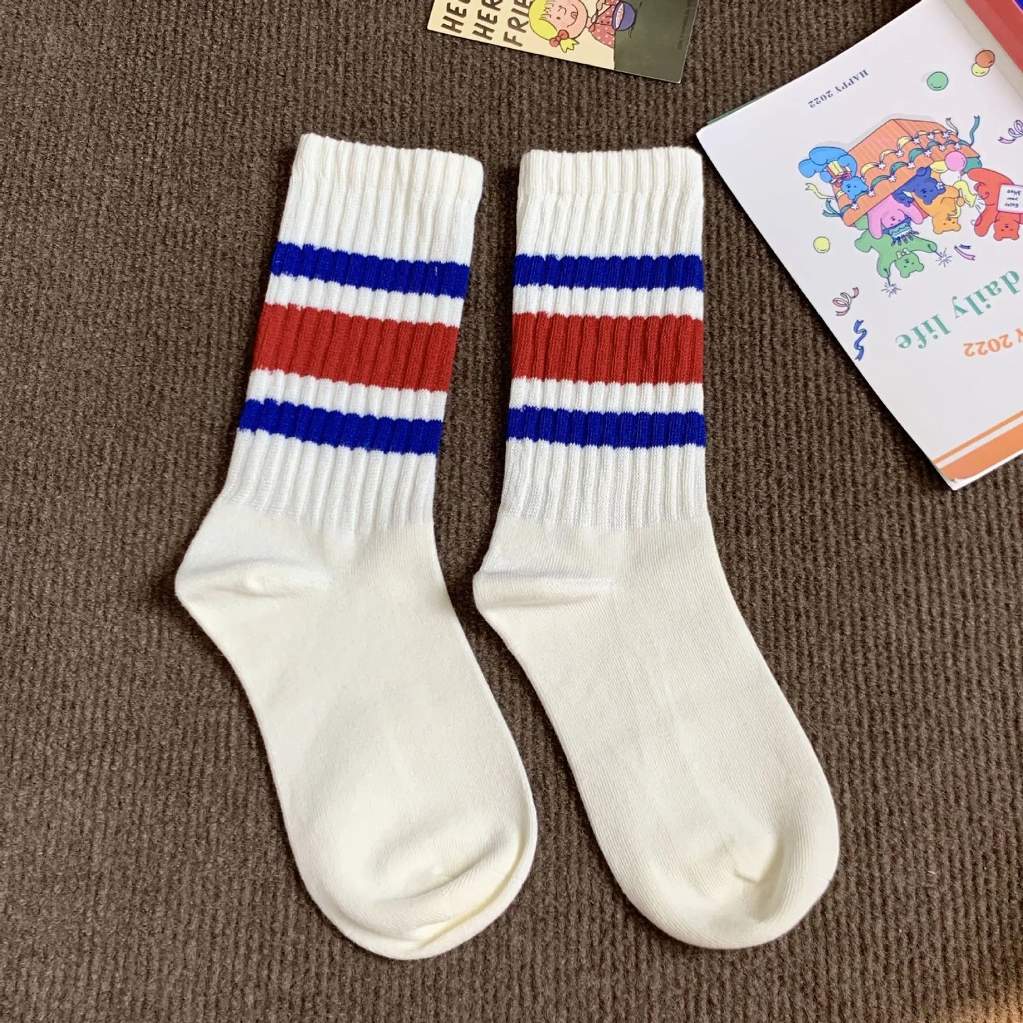 Vintage Style Stripe Socks