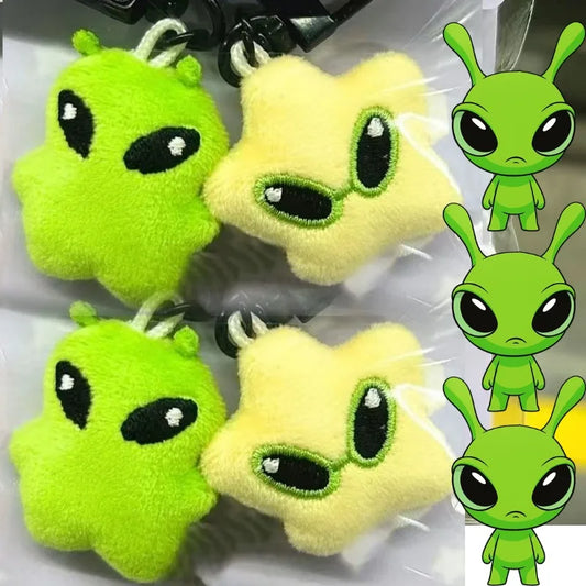 Plush Alien Keychain Bag Charm