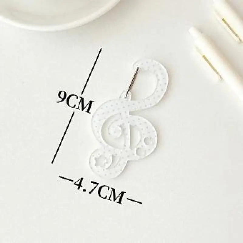 Polka Dot Musical Note Clip