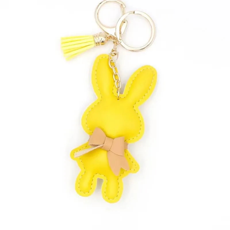 Cute Bunny Bag Charm Keychain - Small Rabbit Purse Pendant, DIY Doll Accessories for Handbags Backpacks Gifts for Girls Wome - Ice Cream Cake