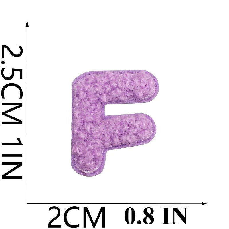 A to Z Terry Alphabet Iron-On Patches - Ice Cream Cake