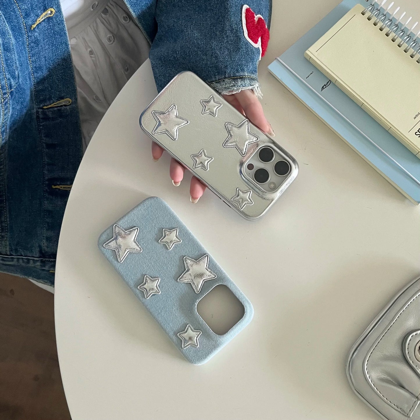 Silver Star y2k iPhone Case