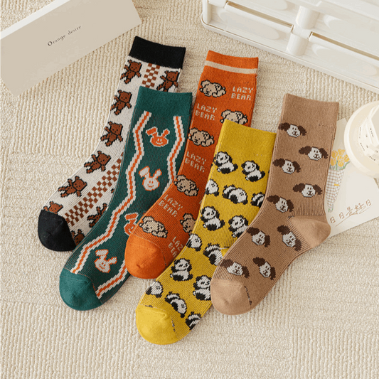 Animal Friends Ankle Socks (5 Designs)