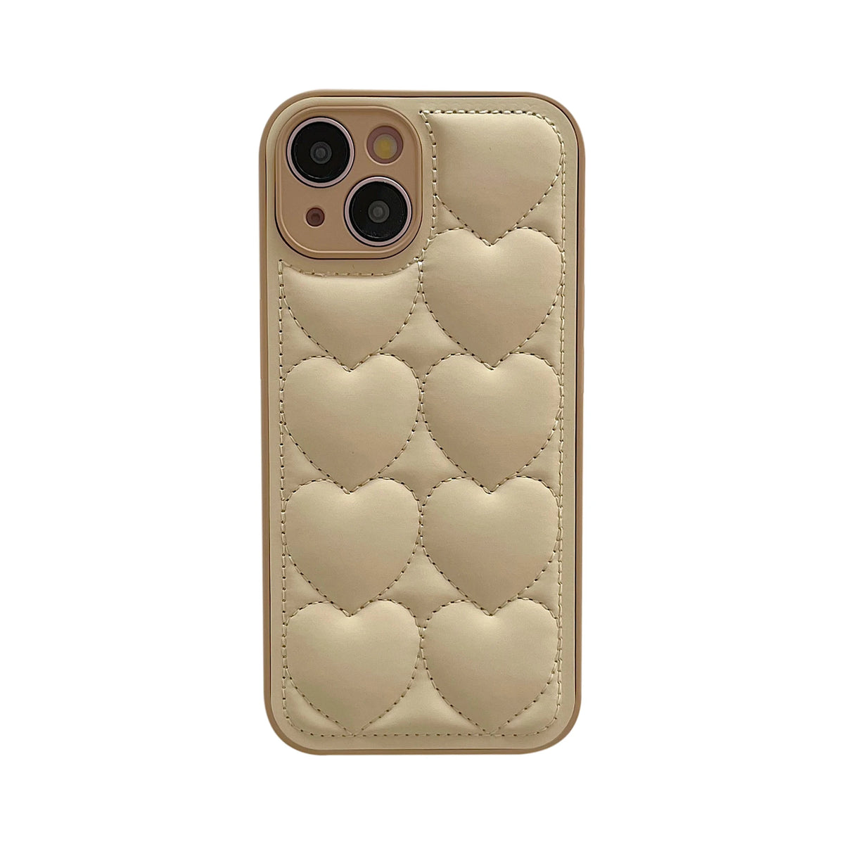 Puffy Heart Pattern iPhone Case