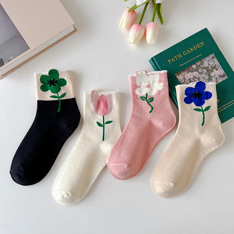 Flower Power Crew Socks