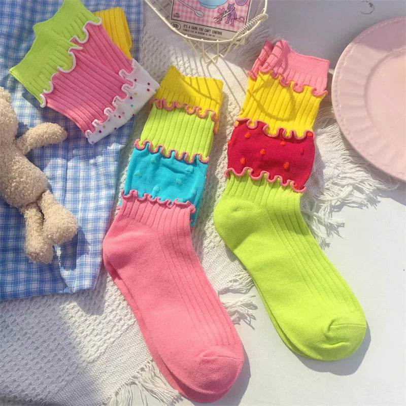 Ruffle Tier Crew Socks