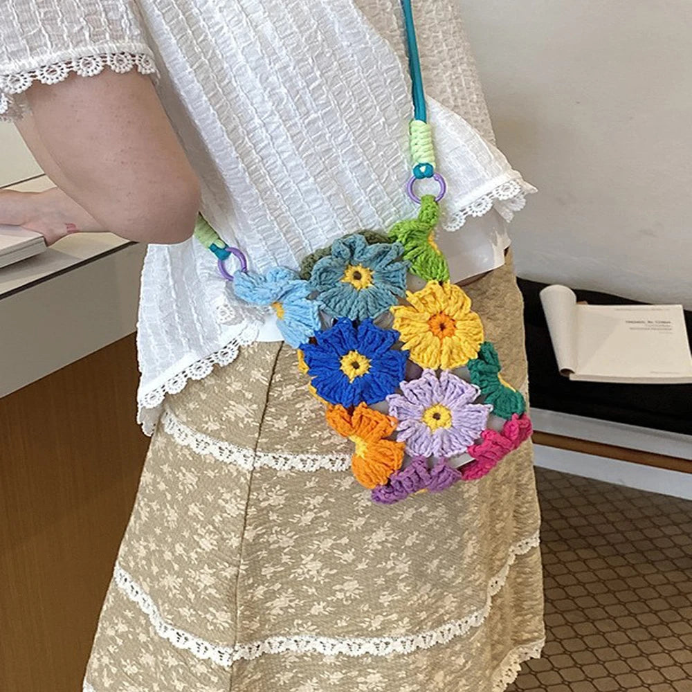 Handmade Crochet Flower Purse