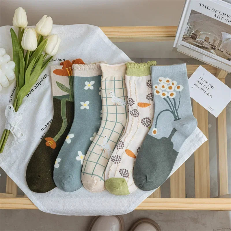 Flower Power Crew Socks