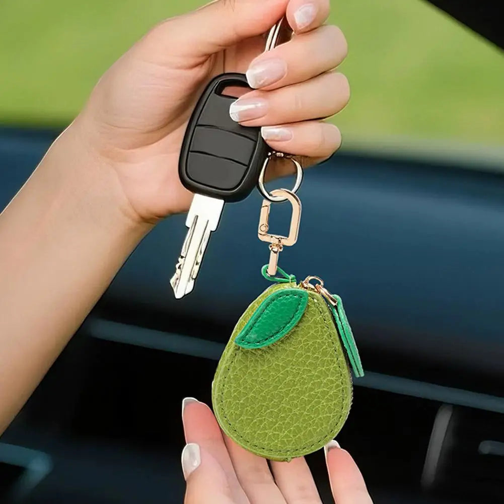 Fruity Clip-On Zipper Pouch Keychain