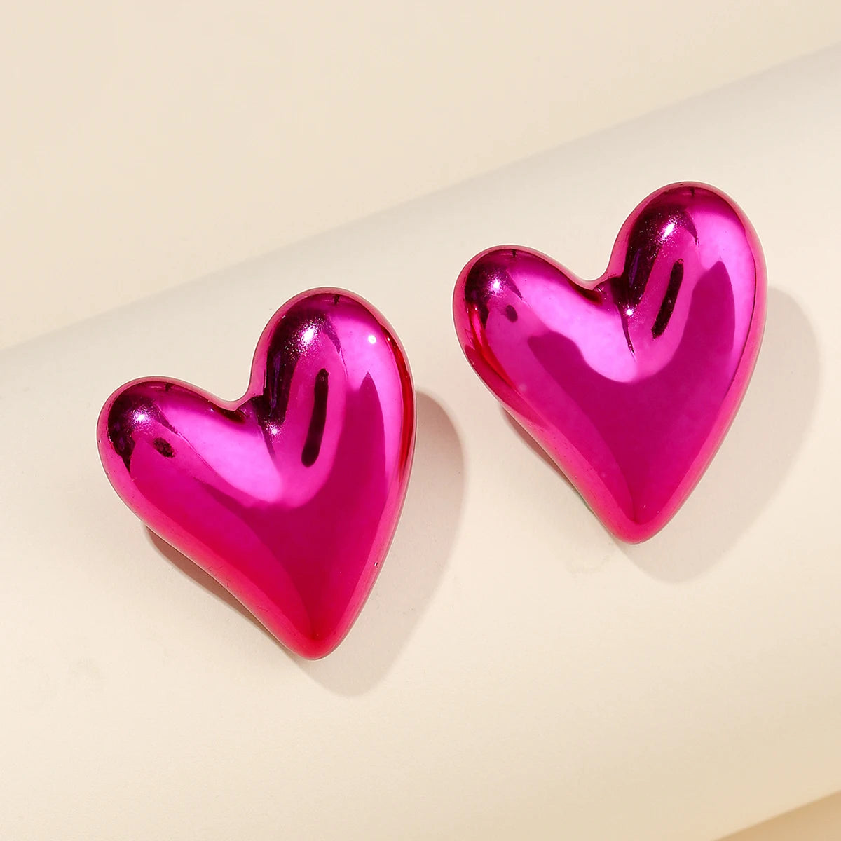 Foil Heart Balloon Earrings, Set of 6
