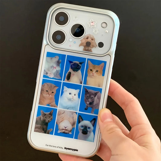 Kitty Cat ID Photo Collage iPhone Case - Ice Cream Cake