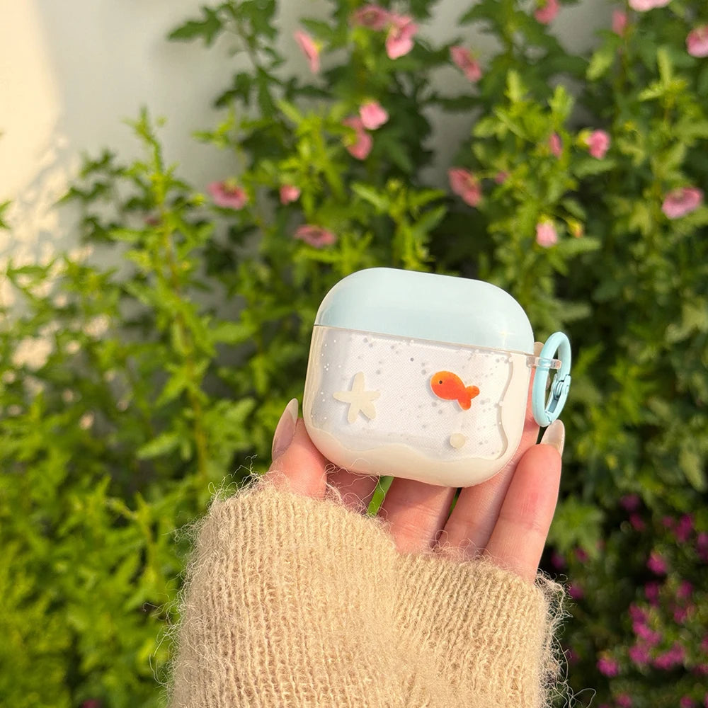 Goldfish Clip-On AirPods Charger Case Cover