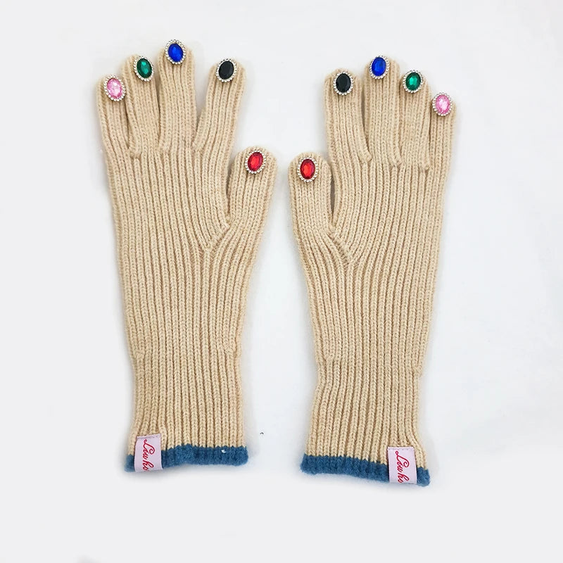 Fancy Manicure Knit Gloves