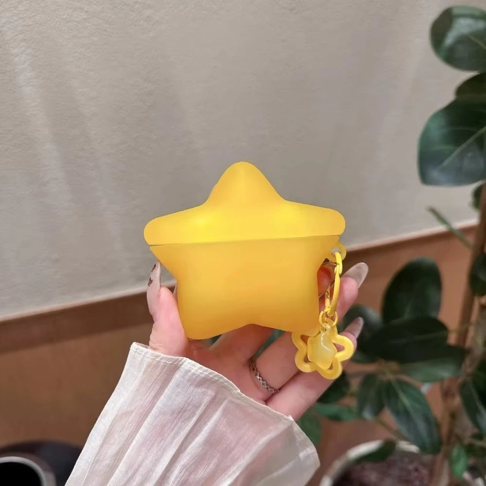 For Airpods 1 2 3 4 Pro Pro 2 Pro 3 Translucent Star TPU Earphone Case Accessories Cover - Ice Cream Cake