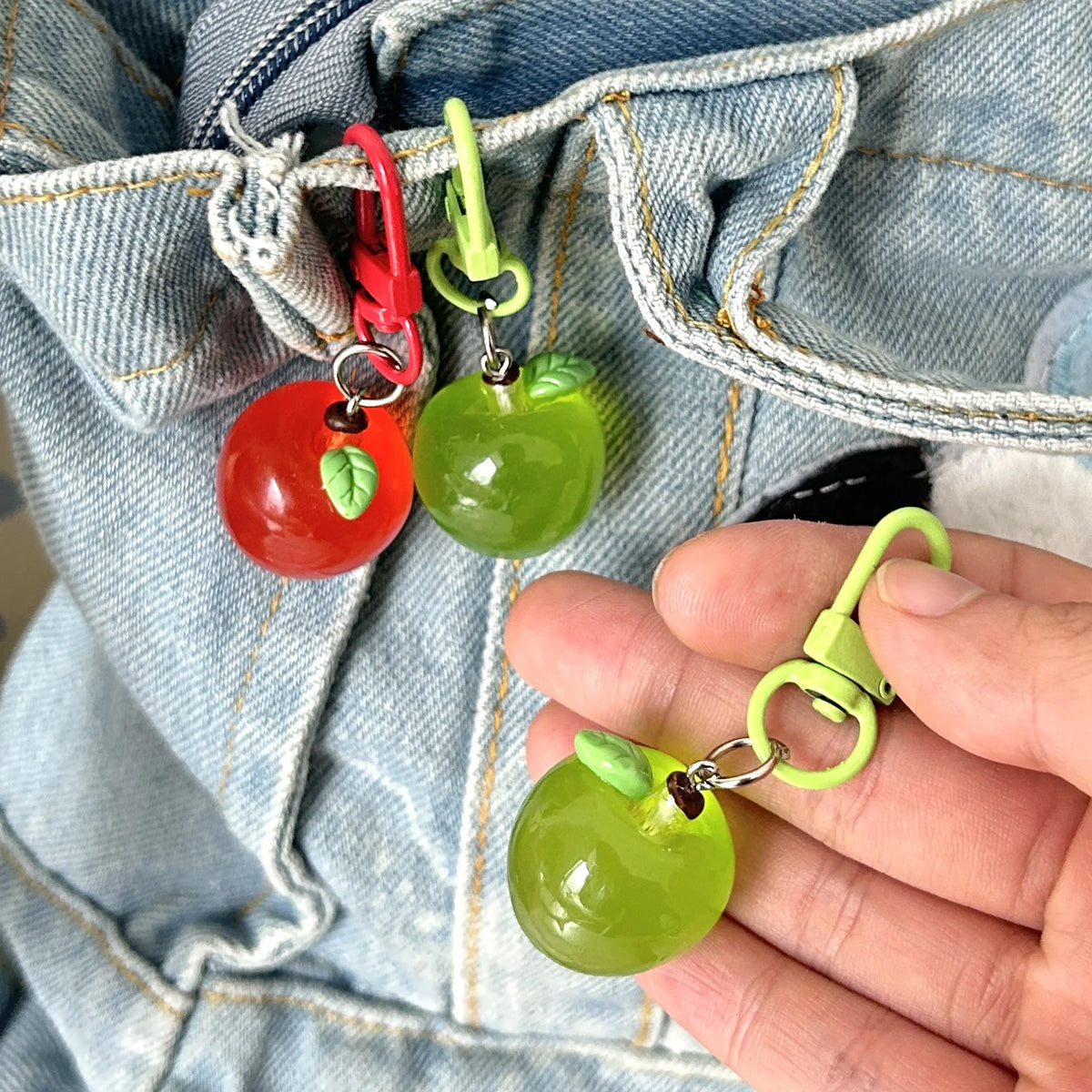 Candy Apple Clip-On Charm