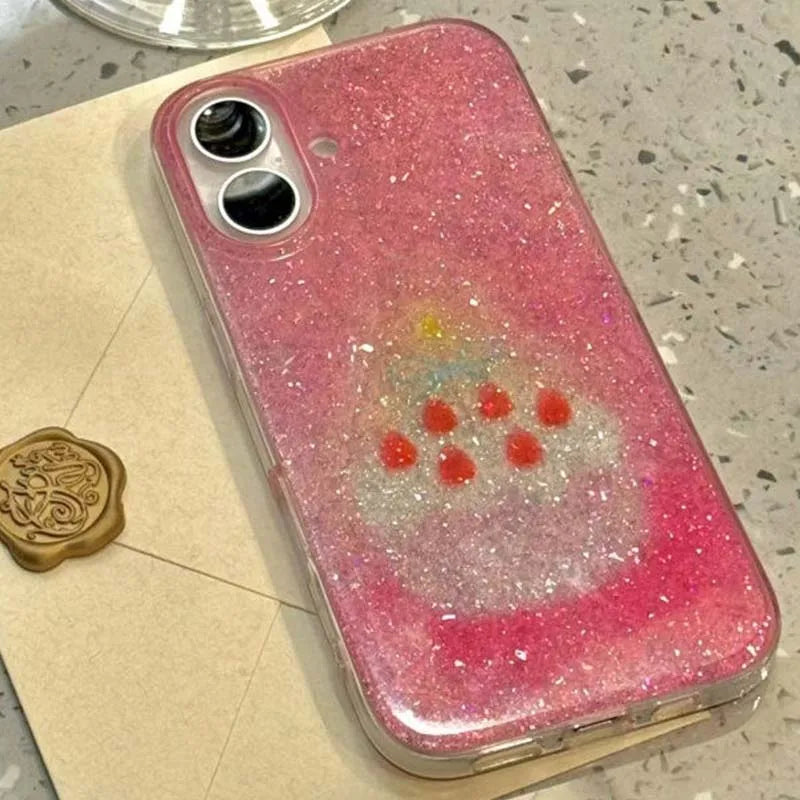 Glitter Birthday Cake iPhone Case