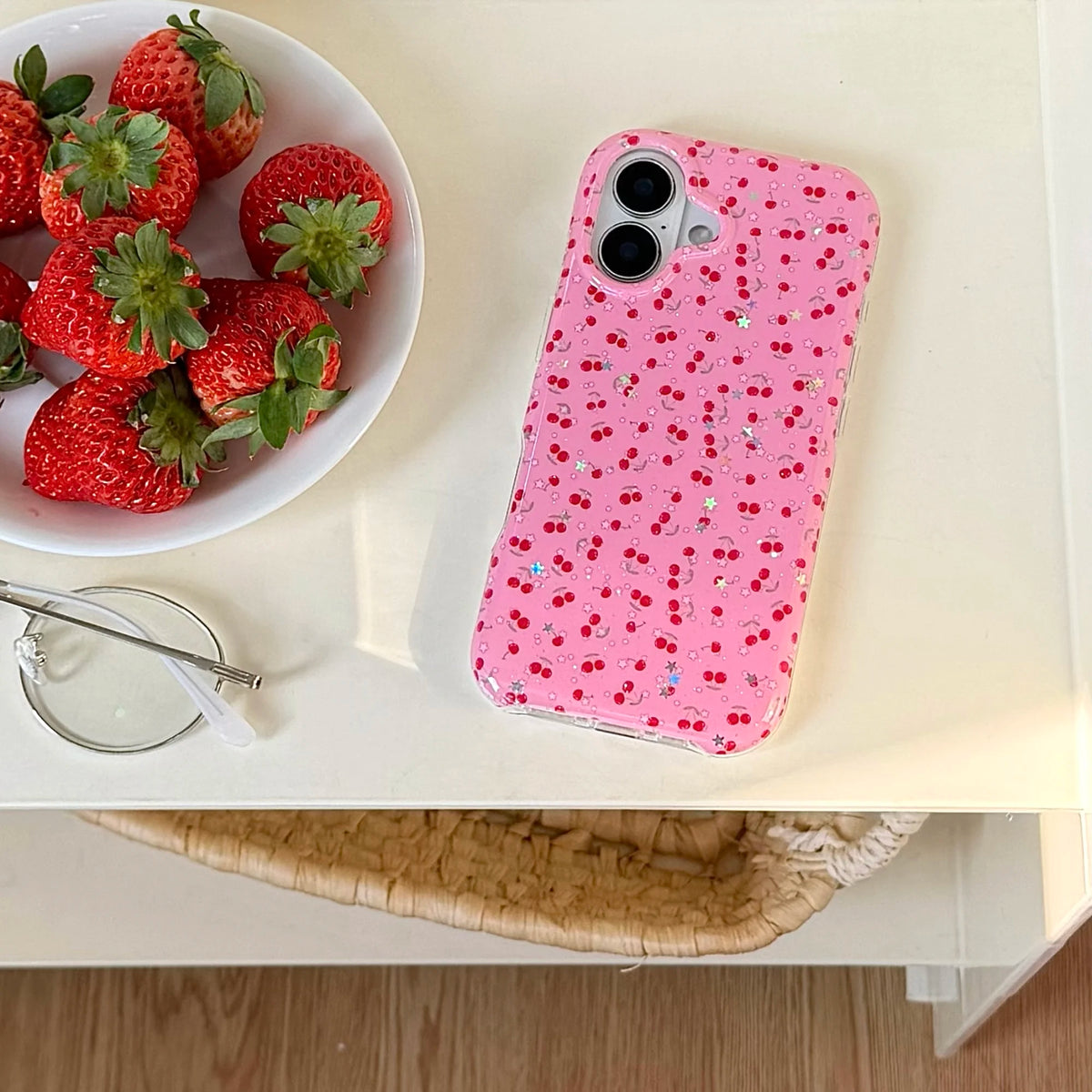 Cherry Pattern iPhone Case