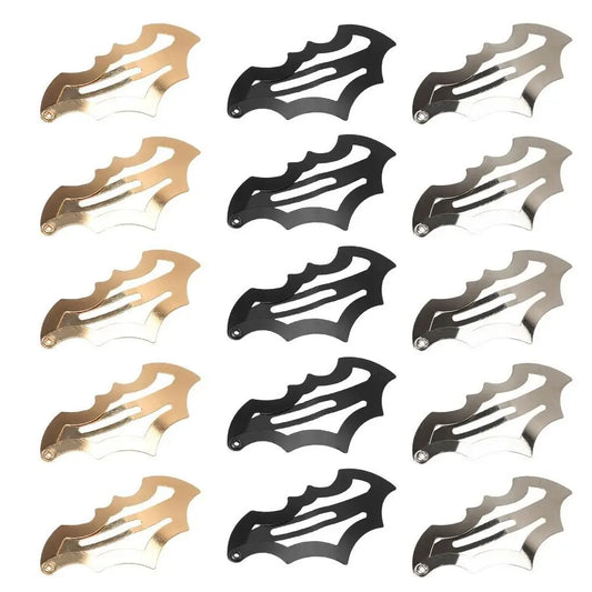 Halloween Bat Shaped Hairclip Set