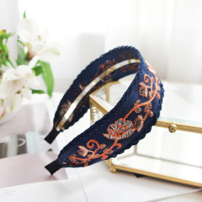 Cottagecore Embroidered Headband