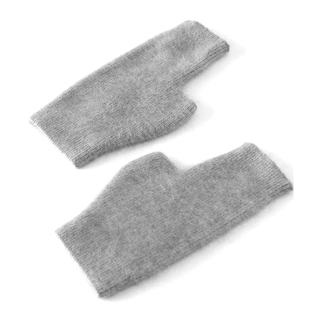 Fuzzy Fingerless Gloves