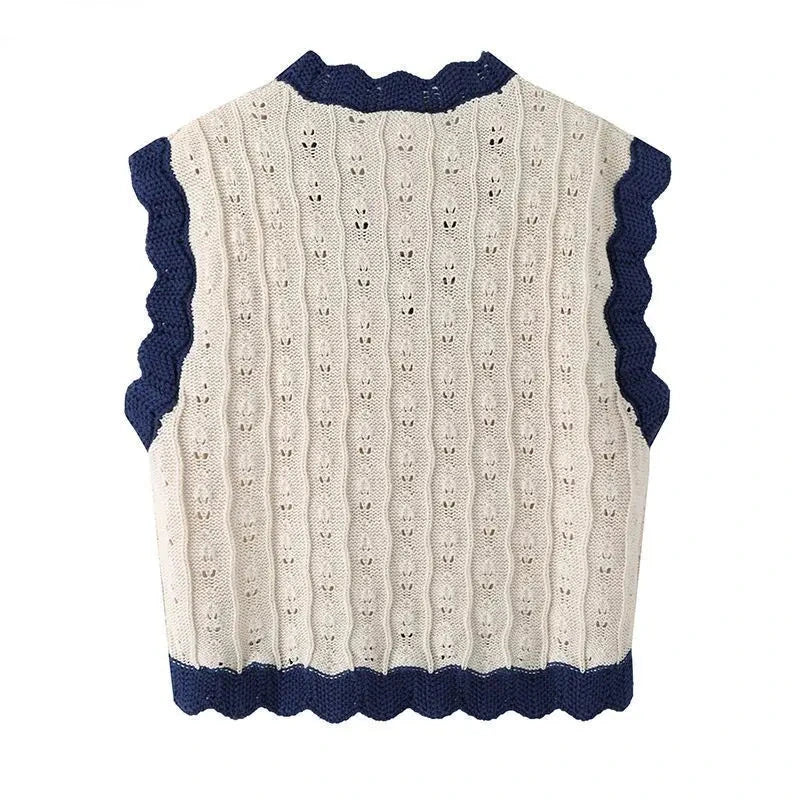 Kawaii Patchwork Rocking Horse Knit Vest