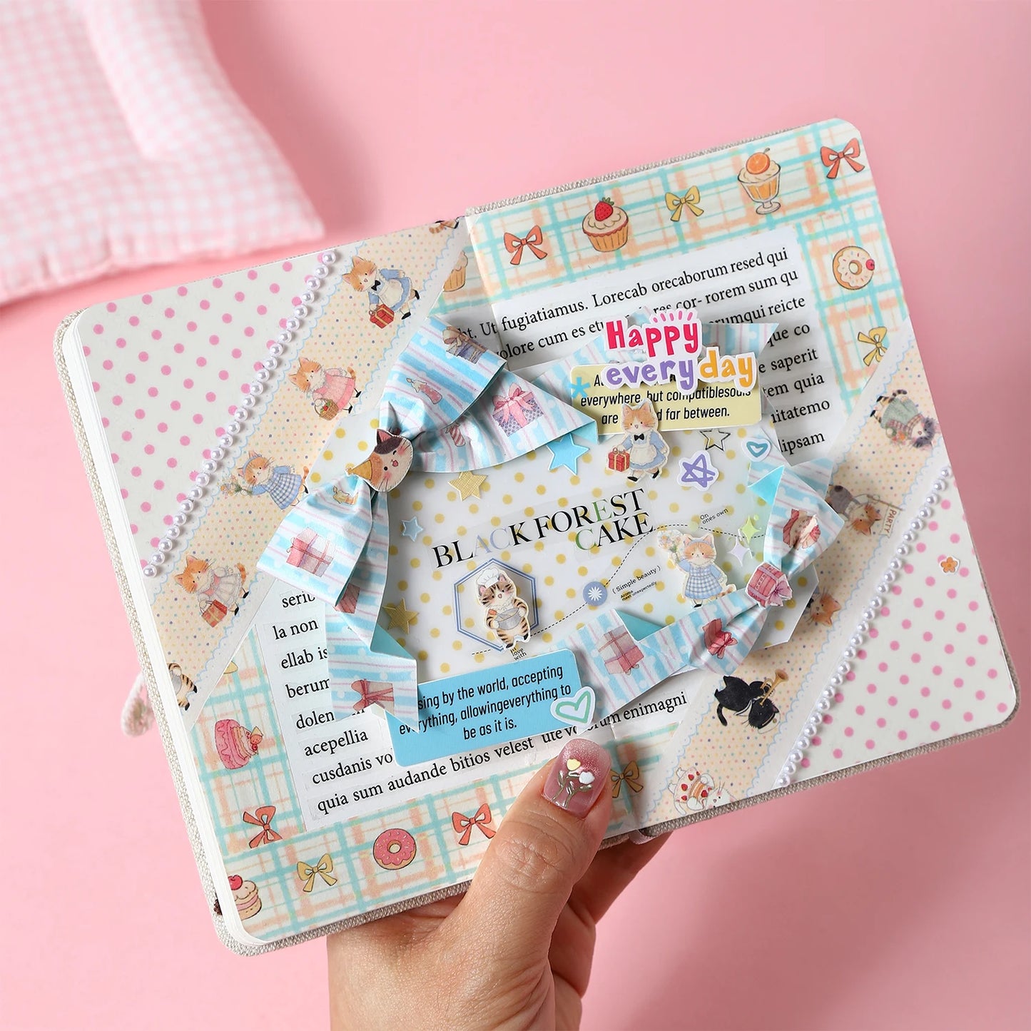 Cat Party Washi Tape - Ice Cream Cake