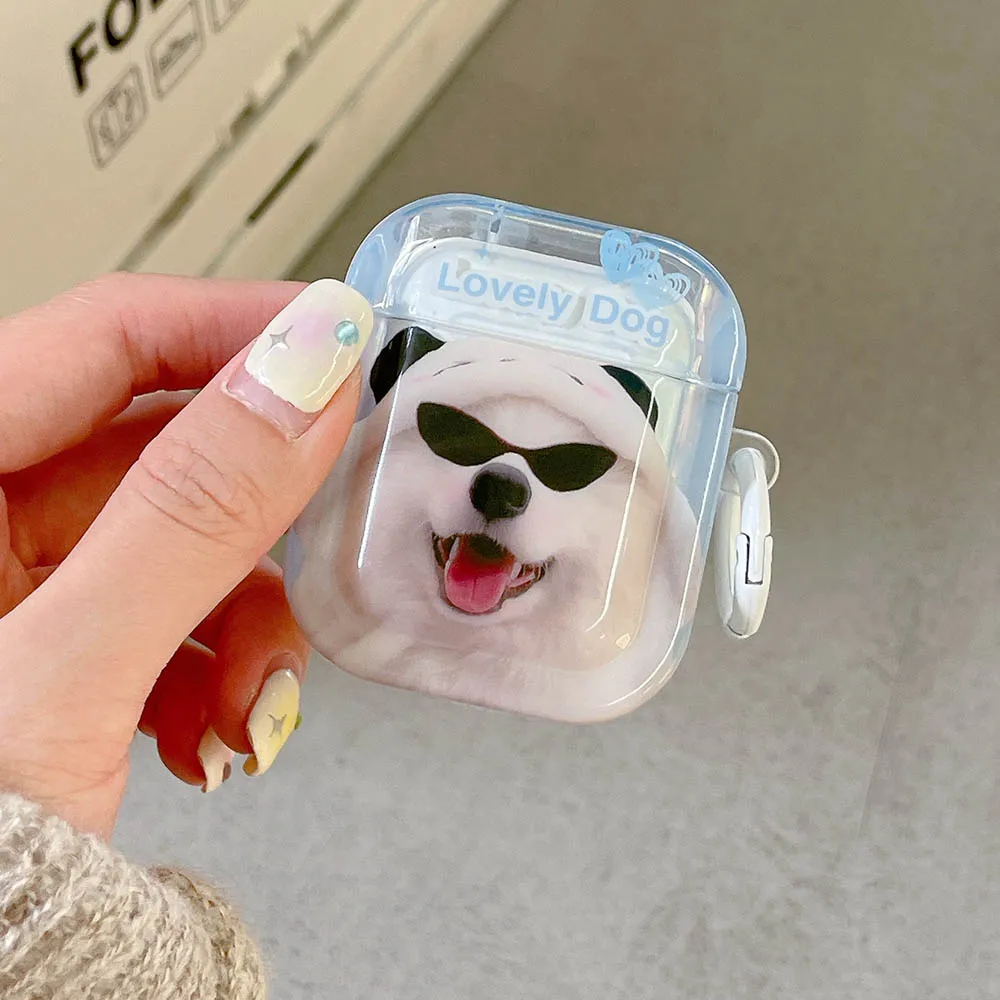 Cute Cat And Lovely Dog AirPods Charger Case Cover (2 Designs)
