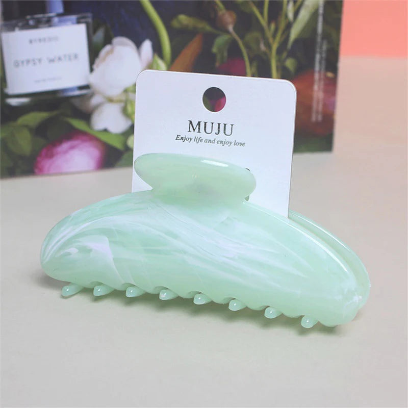 Marble Pattern Hair Claw - Ice Cream Cake