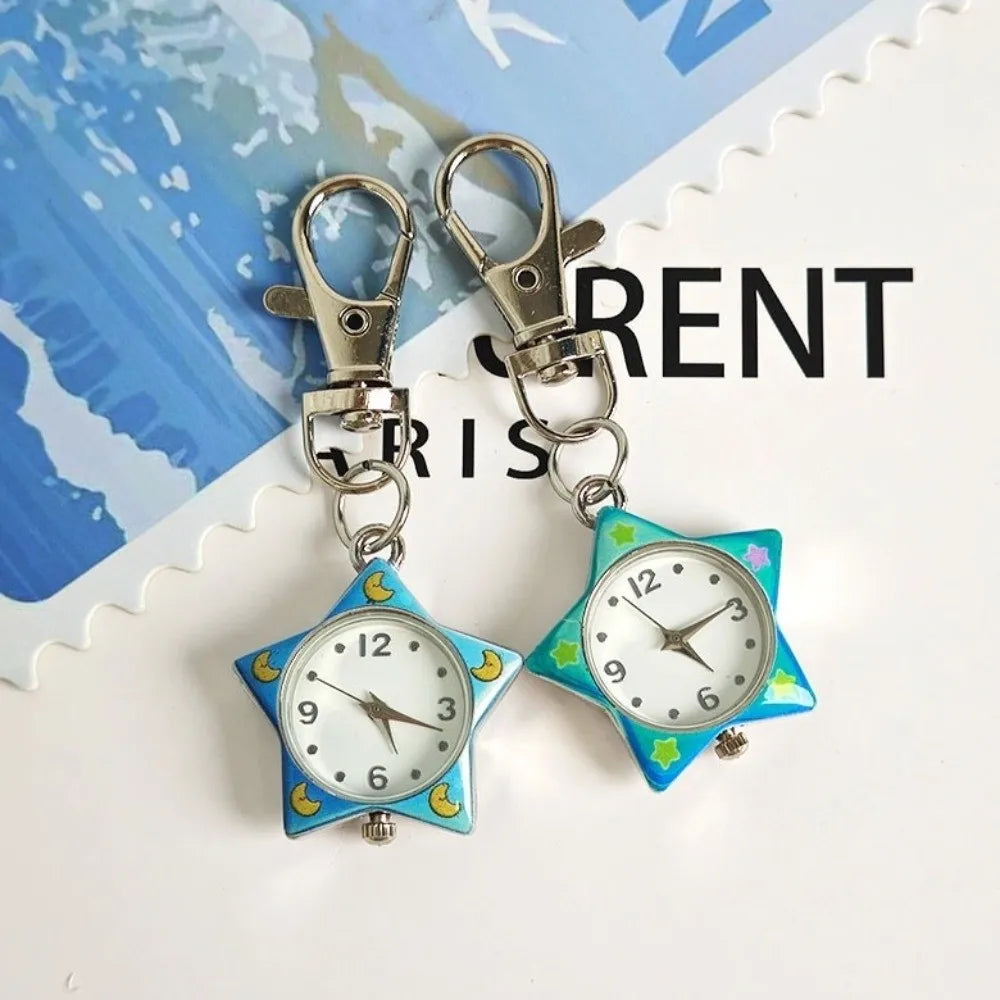 Pop Colour y2K Clip-On Keychain Star Watch