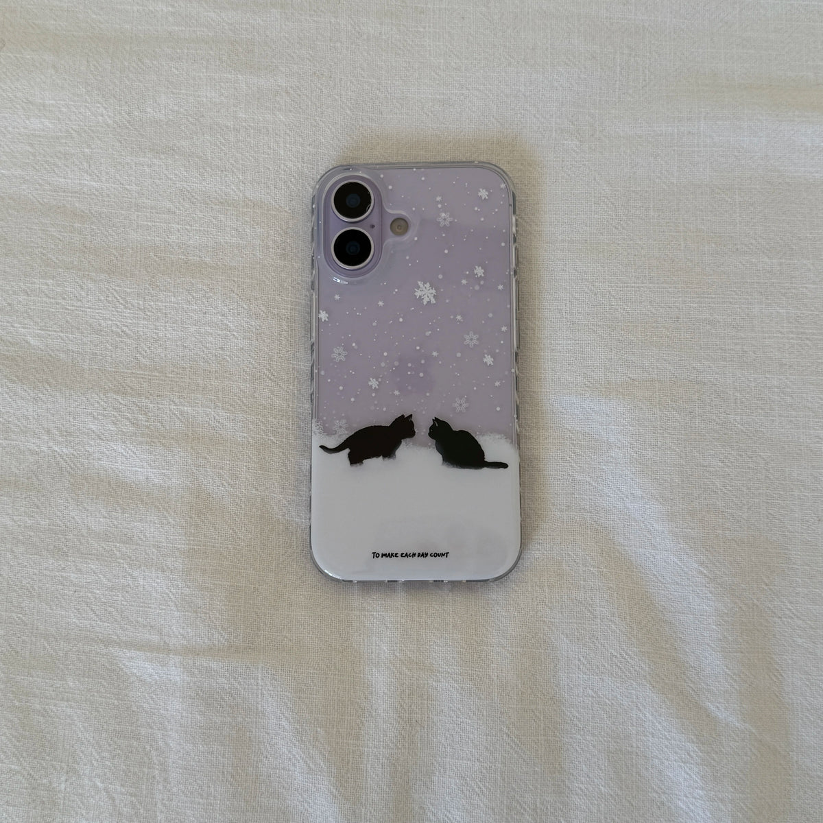 Snowy Winter Cats iPhone Case