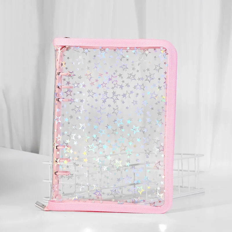 A5 Iridescent Star Ring Binder
