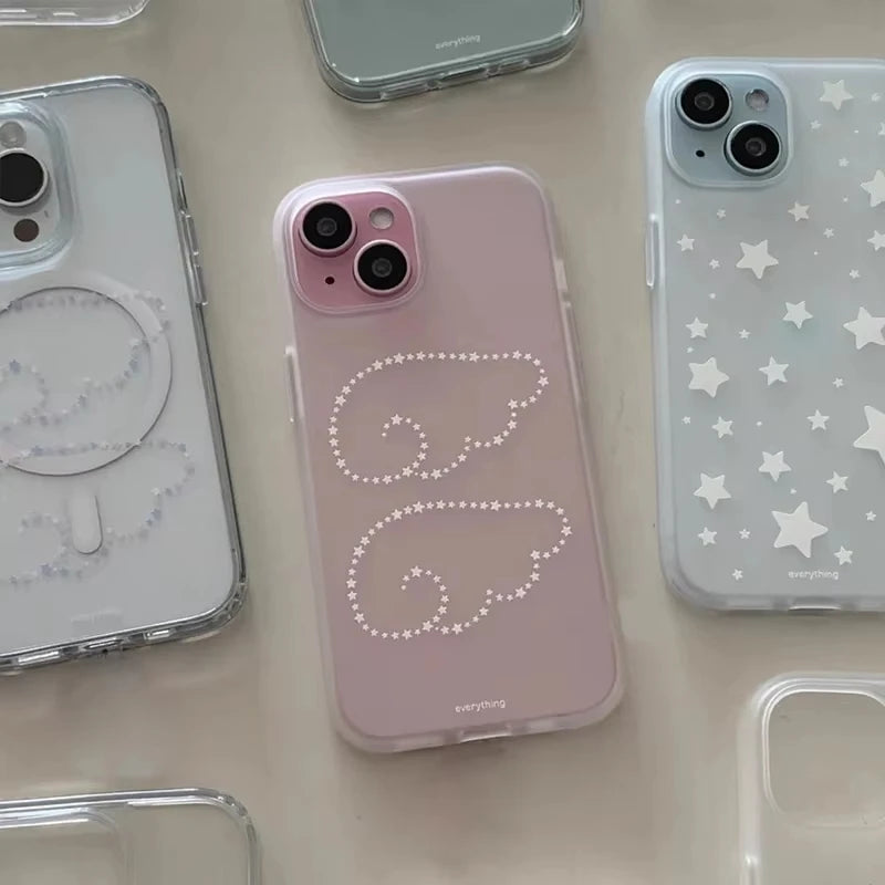 y2K Starry Angel Wings iPhone Case