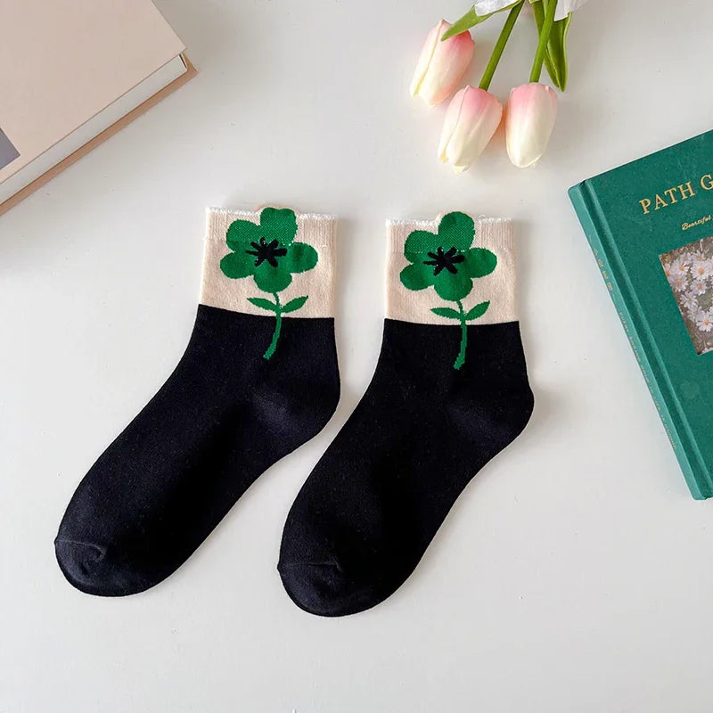 Flower Power Crew Socks