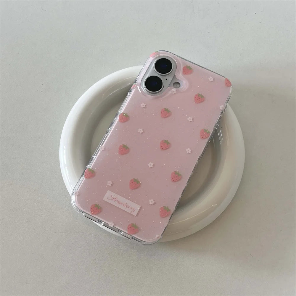 Strawberry Flower iPhone Case