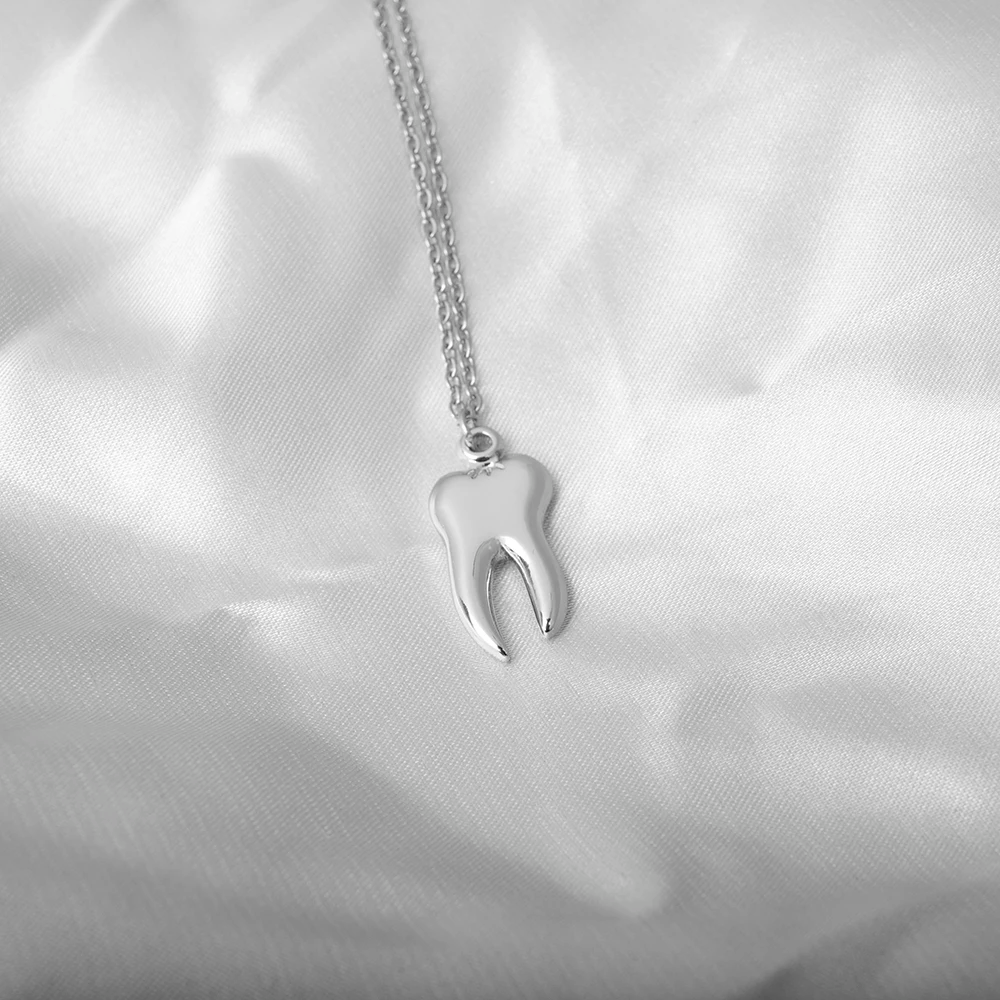 Tooth Charm Necklace (2 Colours)