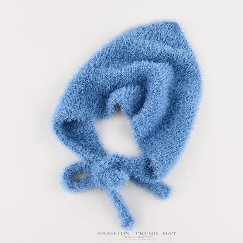 Fuzzy Knit Bonnet
