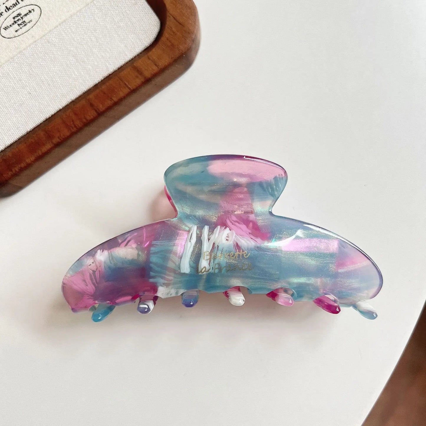 Glossy Acrylic Pastel Hair Claw