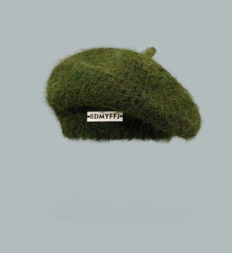 Fuzzy Beret hat
