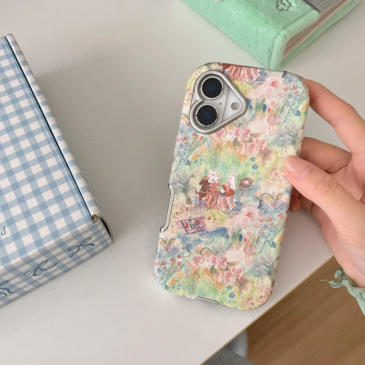 Flower Meadow Tea Party iPhone Case