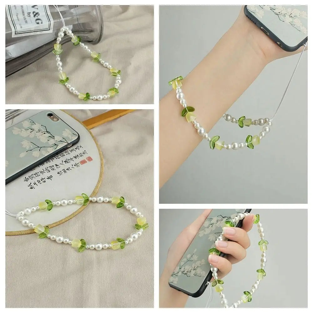 Tulip Beaded Wrist Strap