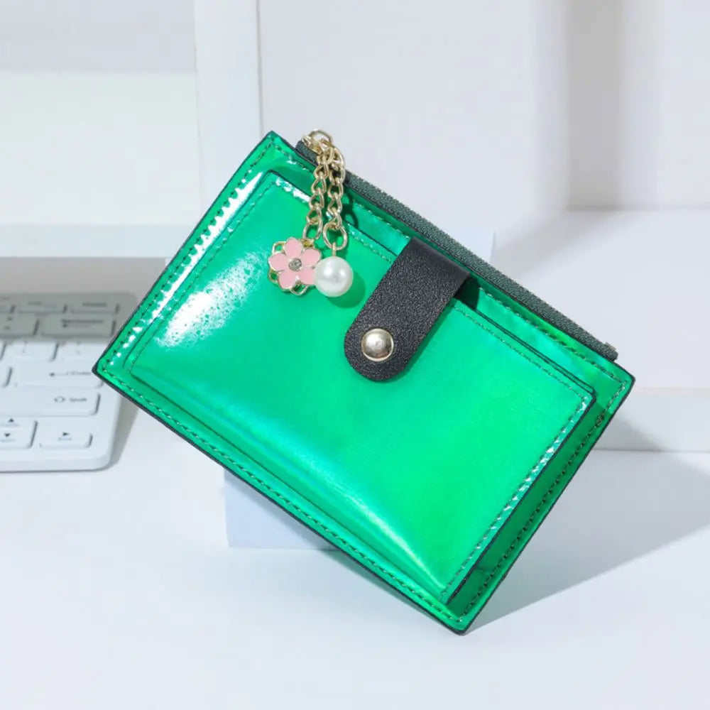 Iridescent Snap Wallet