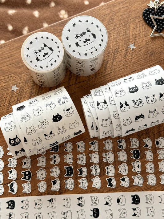 Kitty Cat Face Mega Sticker Sheet