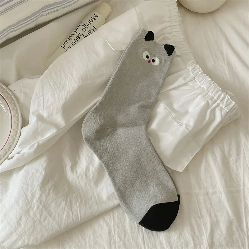 Cartoon Cats Crew Socks