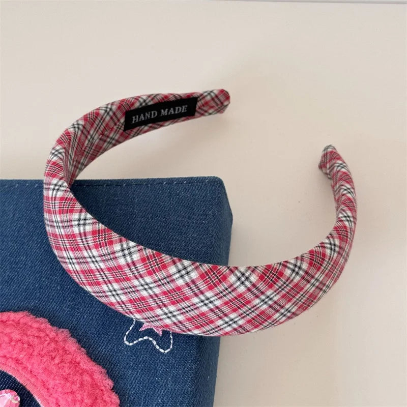 Private School Check Headband