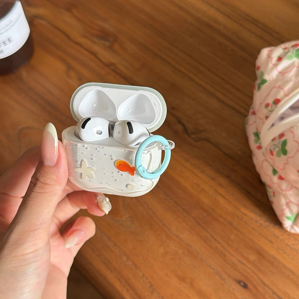 Goldfish Clip-On AirPods Charger Case Cover